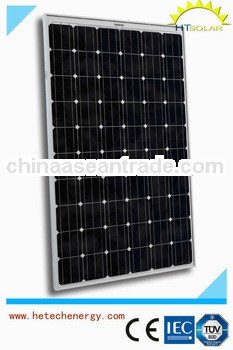 200W Monocrystalline high output best quality pv solar panel