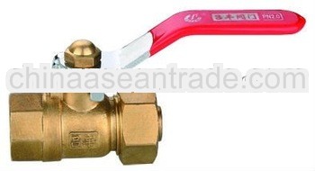 2012 Hot sale forged copper screw type ball valve with long handle