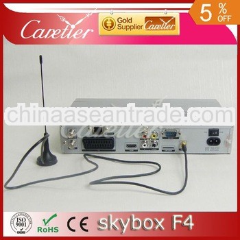 2012 new model DVB-S2 skybox F4 with GPRS, support wifi from original factory