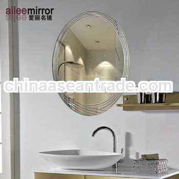2013Fashional designed bathroom mirror with clock