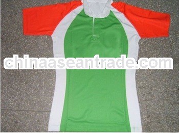 2013 100% ployester custom sublimation rugby shirt top quality