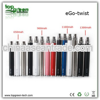 2013 Big capacity rechargeable variable voltage battery e cig ego twist