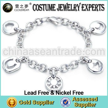 2013 Cheap Fashion Costume Jewelry Love Charms Bracelet
