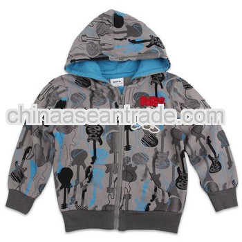 2013 Hot Sale cotton gray children's hoodies with printing A3180 for kids winter wear from Nova 