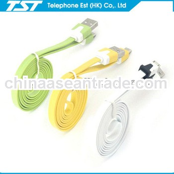 2013 Hot Selling colored micro usb data cable for samsung