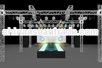 2013 Hotest and Cheapest 290mm square/ triangle/circle/line mobile stage truss/dj lighting stage tru