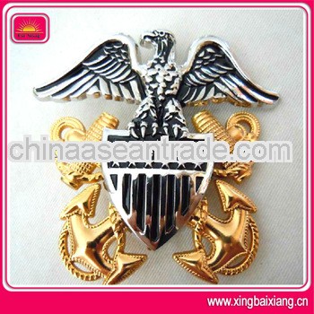 2013 Newest design custom metal army cap badge
