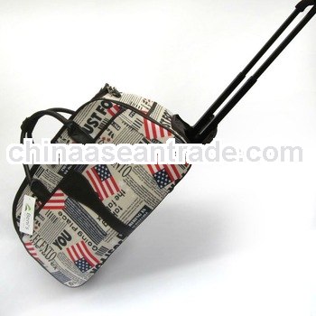 2013 Shenzhen Best Design Colourful Travel Trolley Luggage Bag,Fantastic Flag Printing Tote Bag with