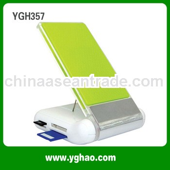 2013 USB HUB Phone Holder with SD /TF card reader,folding cell phone charging holder