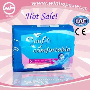 2013 factory price with high absorbency!! disposable sanitary napkin