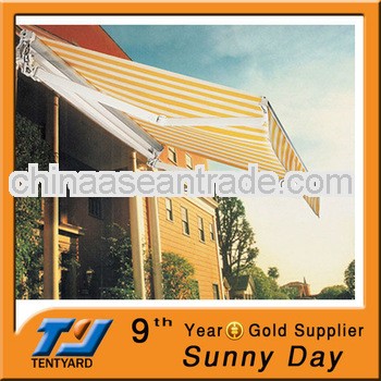 2013 faddish strong and strom-proof retractable awning