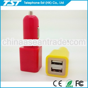 2013 hot sell portable usb portable for iphone car plug charger