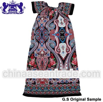 2013 new fashion summer ladies abaya ,polyester ladies abaya #GS122002