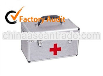 2013 new functional silver first-aid high quality Aluminum tool case