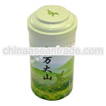 2013 new style green round tea tin box packing