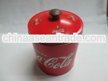 2013 promotional small round tin chocolate box
