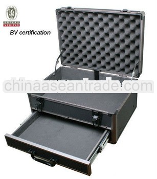 2013 stylist black heavy duty aluminum tool case with drawer trays MLD-AC334