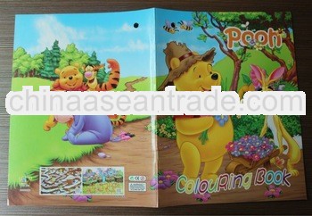 2013 the newest Kids' Eco-friendly cartoon car coloring book printing