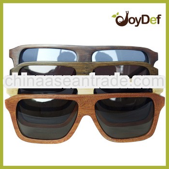 2014 Cheapest Top Quality Square Frame Brand New Wood Sunglasses 