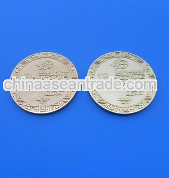 2014 custom metal souvenir brass craft coin imitation