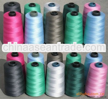 20/4 FOB NINGBO colored 100 percent spun polyester yarn for sewing threads