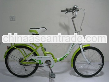 20" city bicycle with powerful brake and the steel frame and fork for any age people