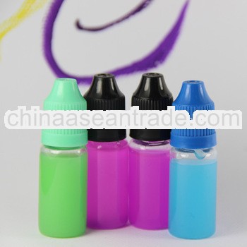 20ml PET vapor oil bottle with long thin tip and TUV/SGS certificates