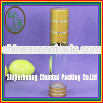 20ml airless gold cap with pump for oil