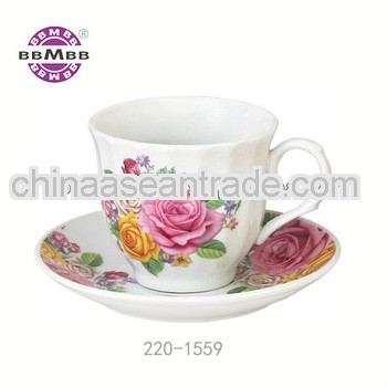 220cc Ceramic Tea Set Coffee Set with Flower Design