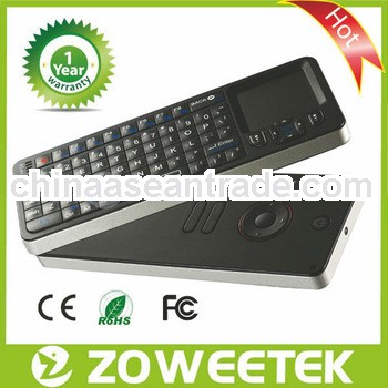 2.4GHz Backlit Mini Keyboard with Touchpad and IR Remote Control