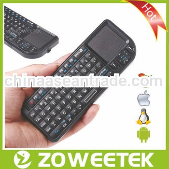 2.4GHz backlit french layout keyboard remote control with laser pointer