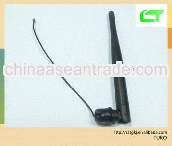 2.4G 2dbi rubber Antenna with cable and IPEX