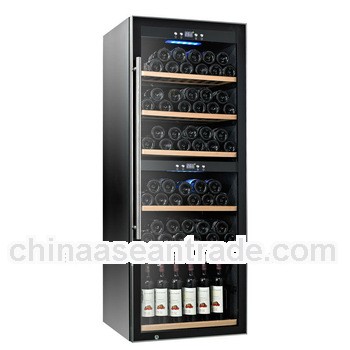 307L 135 bottles solar thermoelectric bacchus wine cooler refrigerator