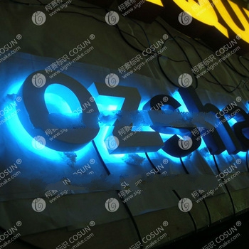 3D LED backlight logo