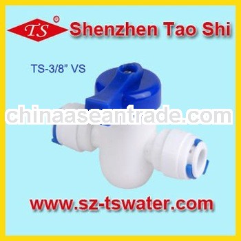 3/8" Quick fitting ball valve /quick valve switch /ro fitting