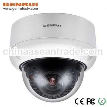 3-axis rotating internal bracket,ceiling-mounted dome ip camera
