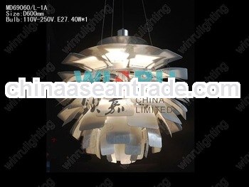 3 color D600mm aluminum chandeliers