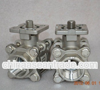 3 piece full port ball valve 316l ball valve