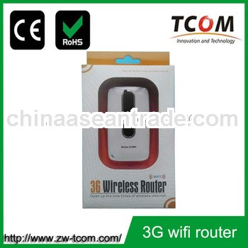 3g portable wireless wifi router with 3000 mAh battery