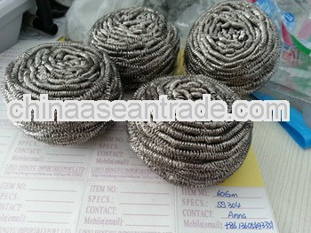 40gm Kitchen Cleaning Stainless steel scrubbers ,Metal Scourers Factory
