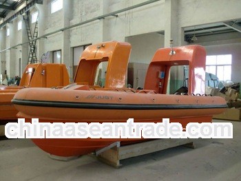 4.5M rigid inflatable boat and F.R.P rescue boat and lifeboat