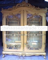 Livingroom Cabinet - Glass Display Cabinet - Jepara Indonesia Furniture