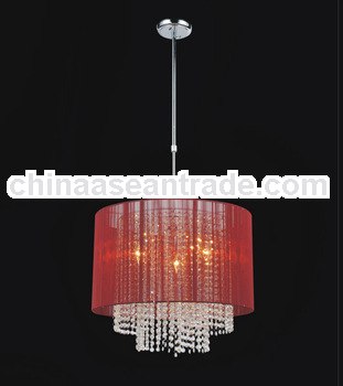 5003P20C,Modern red chandelier pendant crystal lighting ,artistic pendant light