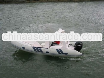 5.8m fiberglass inflatable rowing boat