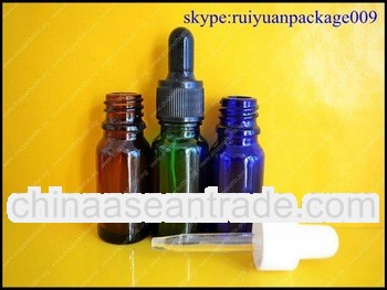 5 ml blue glass essential oil dropper bottle supplyer
