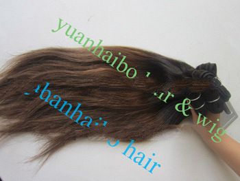5a quality factory cheap price, #1bT#4 straight two tone virgin brazilian human hair