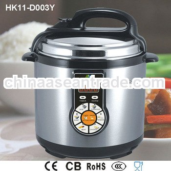6L 1000W Stainless Steel Commercial Pressure Cooker