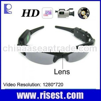 720P HD Hidden Camera Glasses with 5 Colors Changeable Lenses