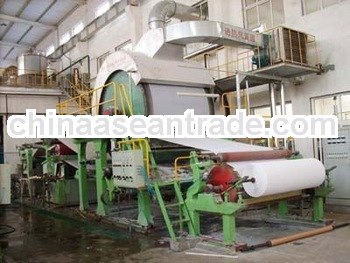 787mm Small type tissue paper making machine, 1T/D, raw material: waste paper,pure pulp