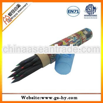 7'' 12Pcs Color Pencils with Sharpener Lid
